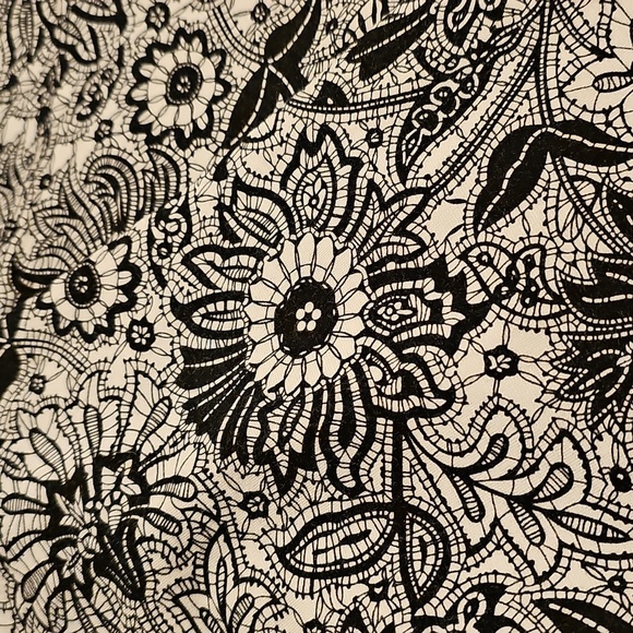 Philosophy Black Floral Legging Womans Medium - Picture 2 of 4